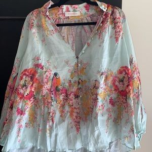 Zimmermann linen oversized blouse